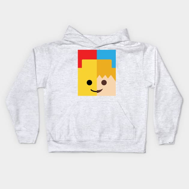 Lego Playmobil Kids Hoodie by Ziweitan